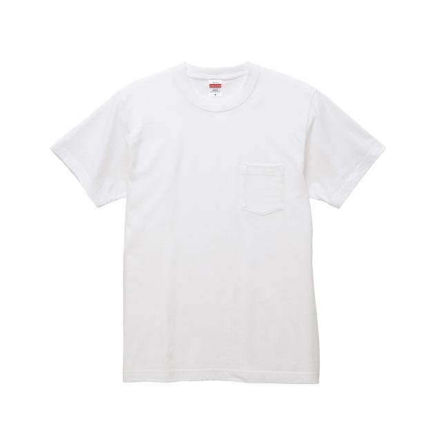ホワイト|ハイクオリティーポケットTシャツ