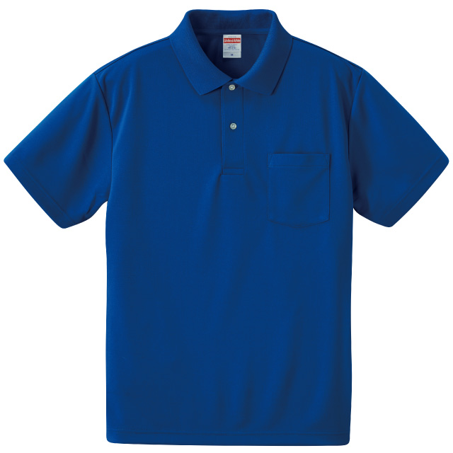 ちびぎゃう商品 さらさらドライポケット付きポロシャツ[United Athle 5912