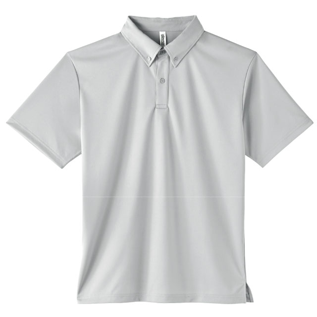 シルバーグレー｜爽快ボタンダウンポロシャツ