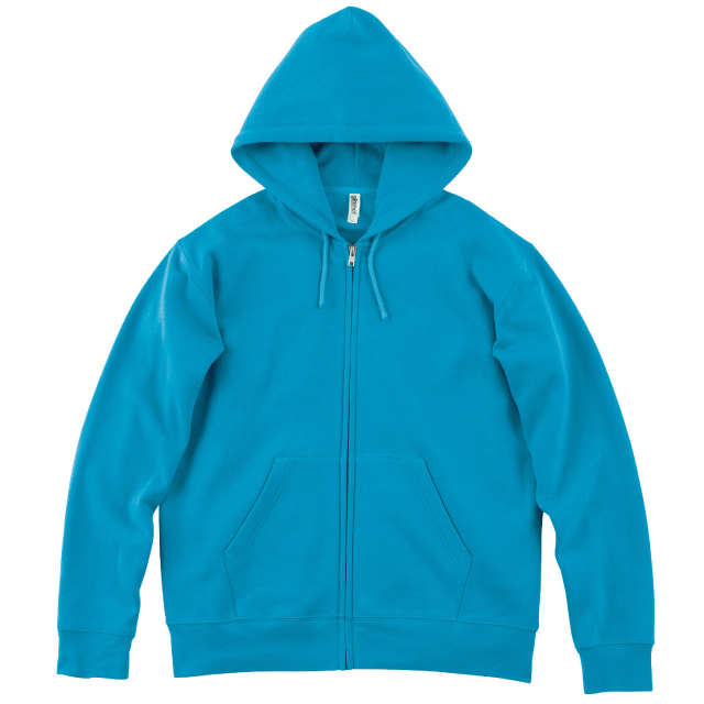 ターコイズ｜ドライ裏フリースジップパーカー