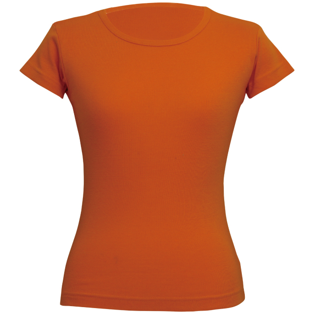 オレンジ|スリムフィットTシャツ