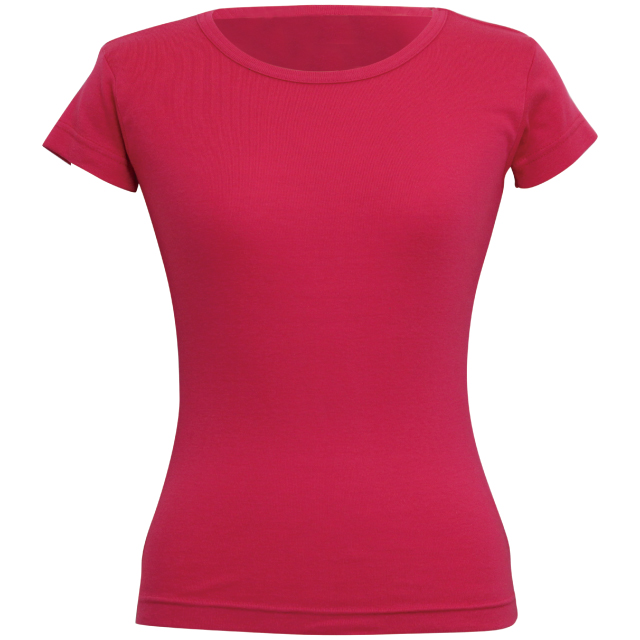 ショッキングピンク|スリムフィットTシャツ