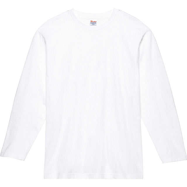 白・ホワイトの長袖・ロングTシャツ｜オリジナルプリント・デザイン【クラTジャパン】激安作成！