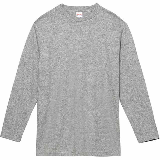 杢グレー|長袖ナイスTシャツ