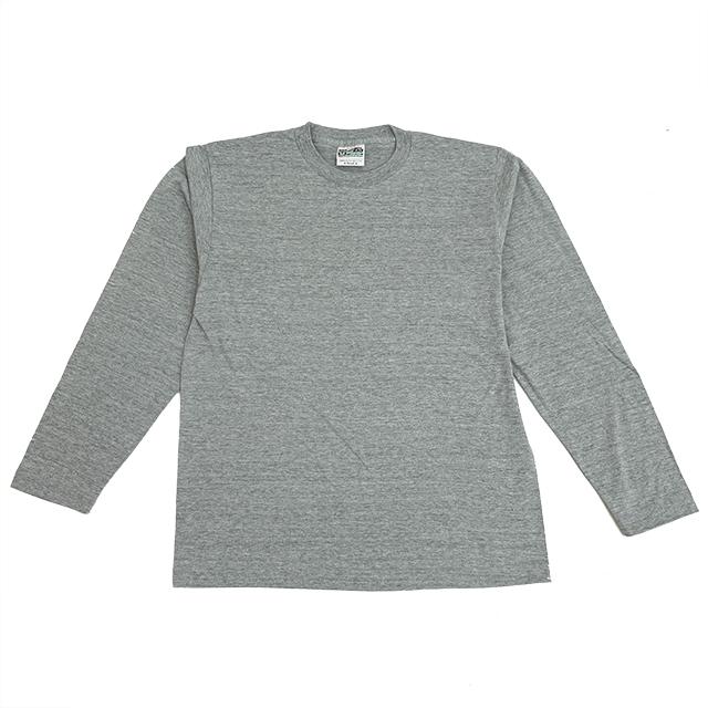 杢グレー|厚手ロングスリーブTシャツ