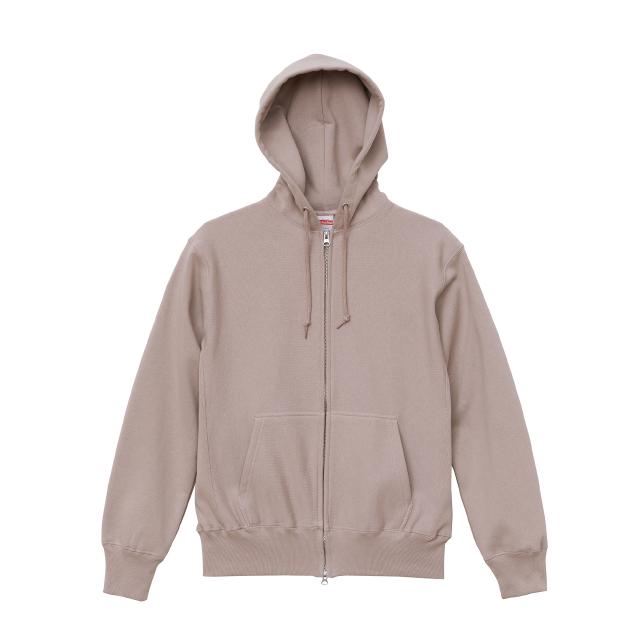 スモーキーピンク|ベーシックリラックスジップパーカー