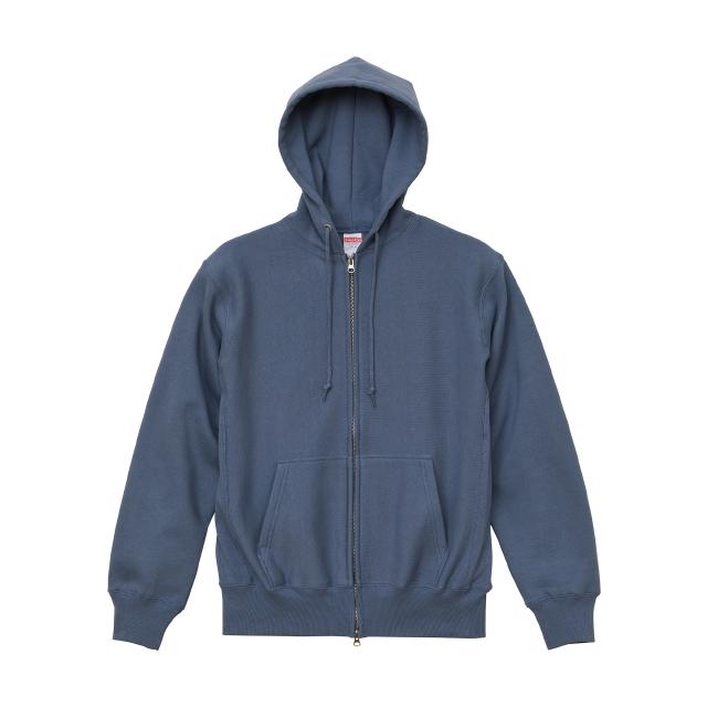 ストーンブルー|ベーシックリラックスジップパーカー