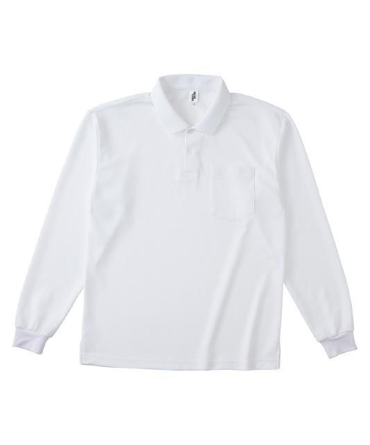 ホワイト｜アクティブロングポロシャツ