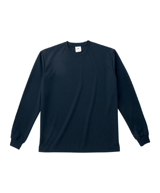 ネイビー｜ファイバードライロングスリーブTシャツ