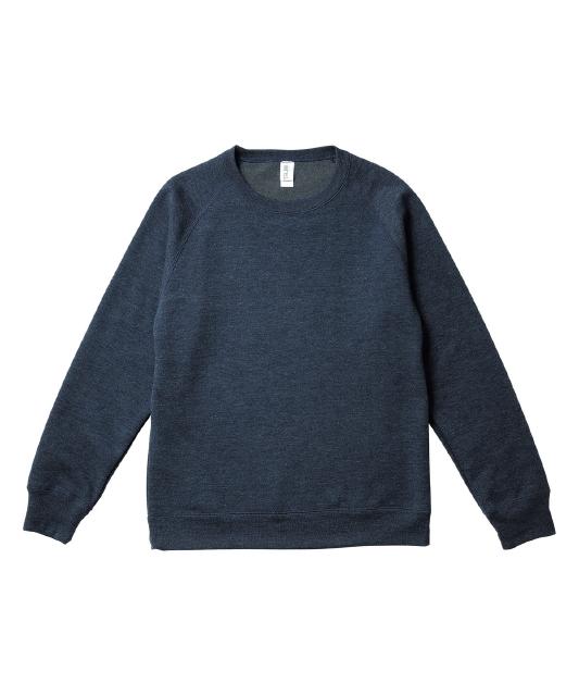 ヘザーディープネイビー|トライブレンドクルーネックスウェット
