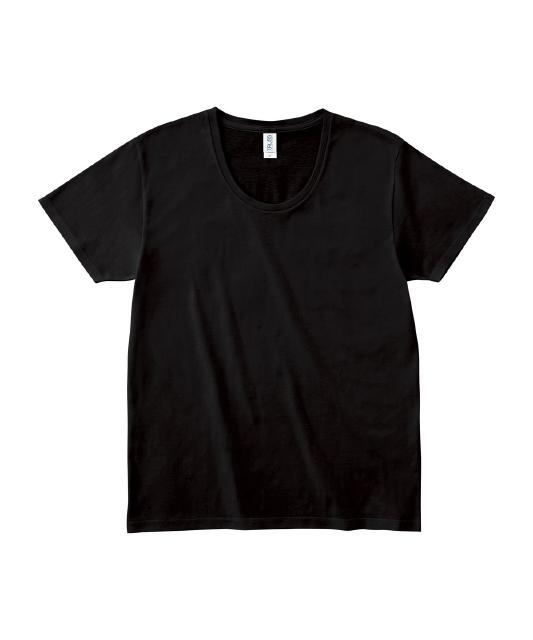 スタイル　デリ　DIORAMA／UネックフレンチスリーブTシャツ　ブラック ものづくりJAPAN】DIORAMA／UネックフレンチスリーブTシャツ
