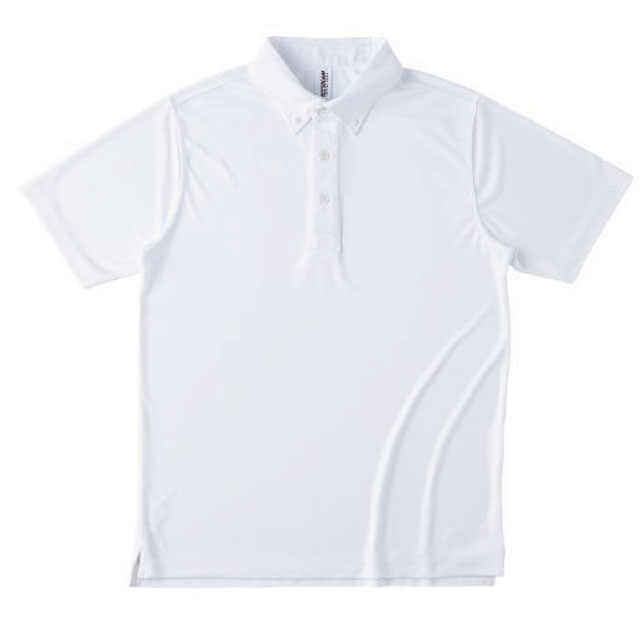 ホワイト｜マルチドライボタンダウンポロシャツ