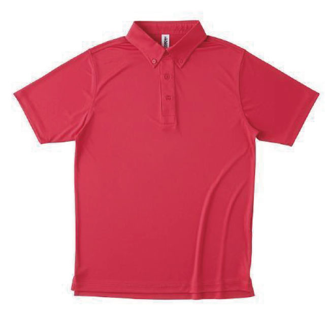 マルチドライボタンダウンポロシャツ