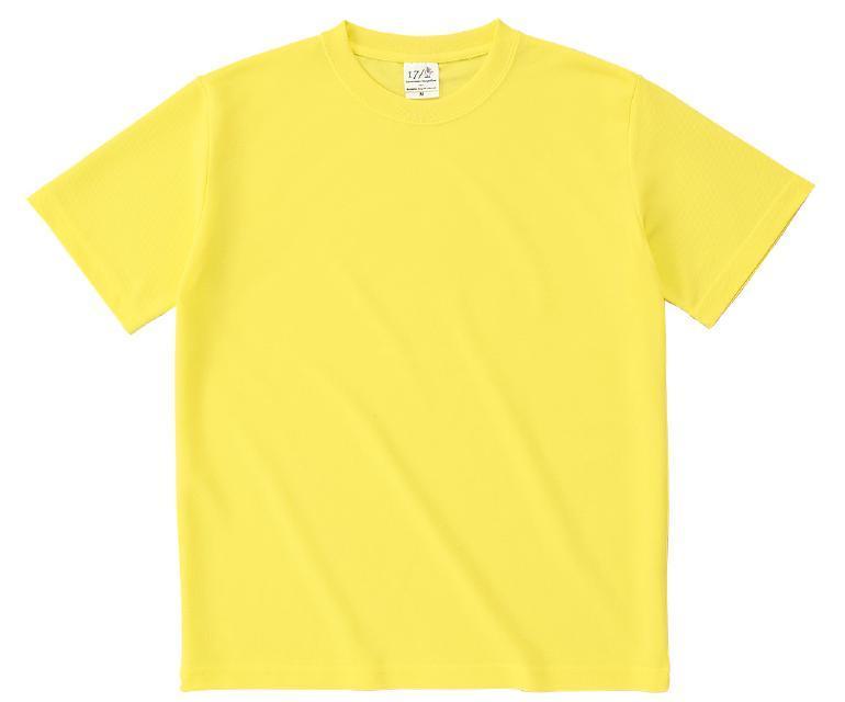 黄色・イエローのキッズサイズTシャツを1枚からプリント作成