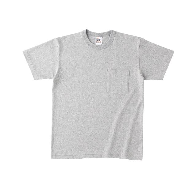 オープンエンドマックスウェイトバインダーネックポケットTシャツ 