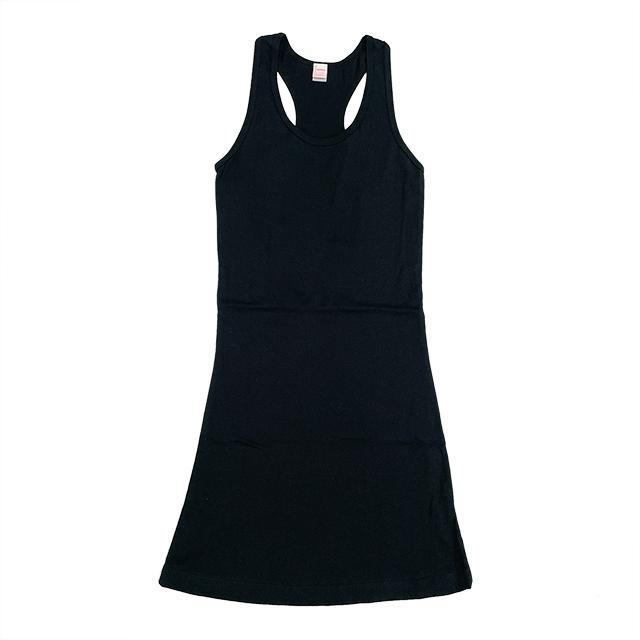 ブラック｜スリムフィットYバックワンピース