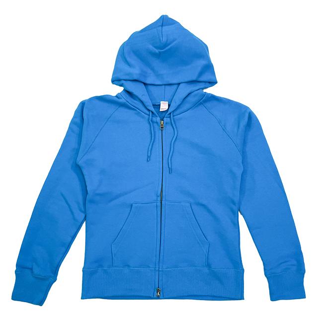 ディープターコイズ｜スリムフィットジップパーカー