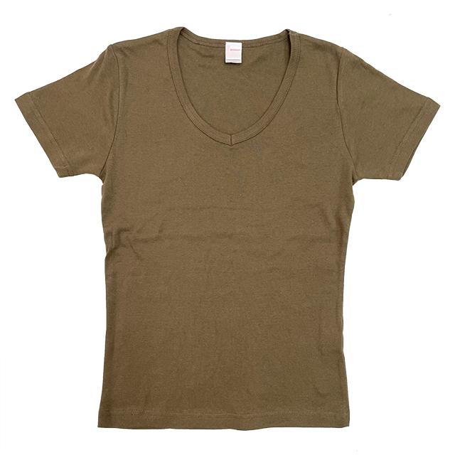 ココア｜スリムフィットVネックTシャツ