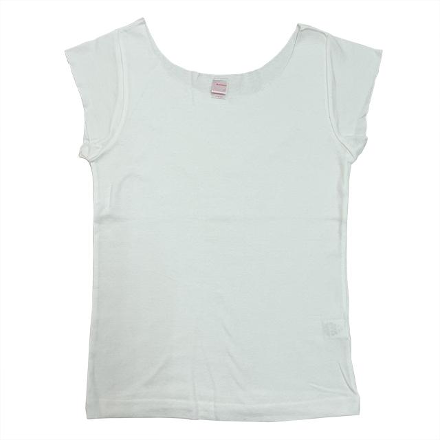 ホワイト｜スリムフィットミニスリーブTシャツ