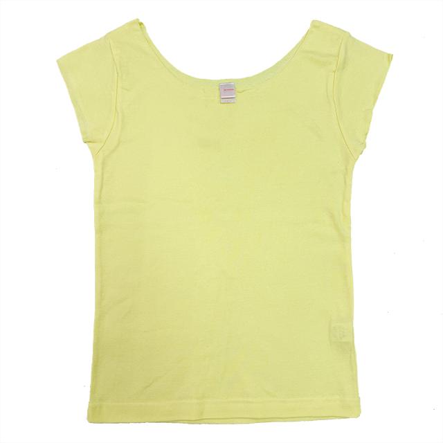 シャーベットイエロー｜スリムフィットミニスリーブTシャツ