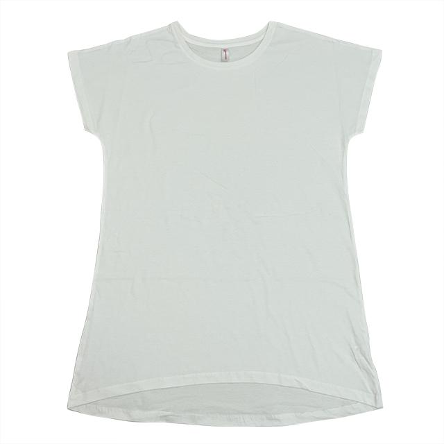 ホワイト｜ピュアコットンドルマンチュニック