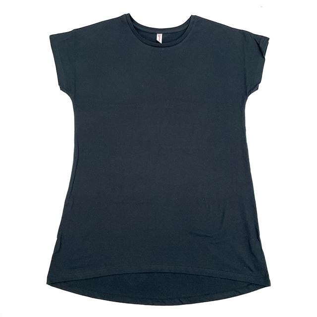 ブラック｜ピュアコットンドルマンチュニック