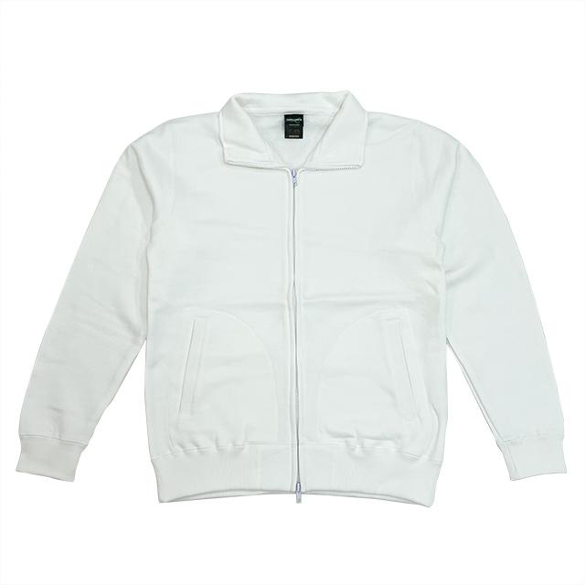 ホワイト｜レギュラーフルジップスウェット