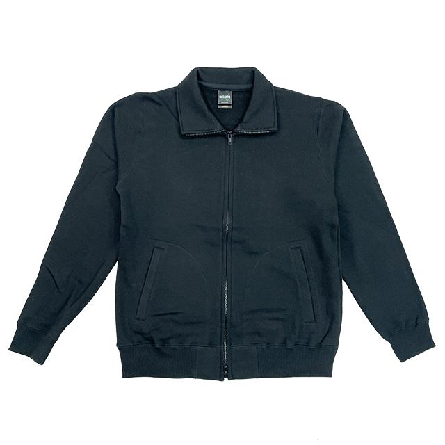 ブラック｜レギュラーフルジップスウェット