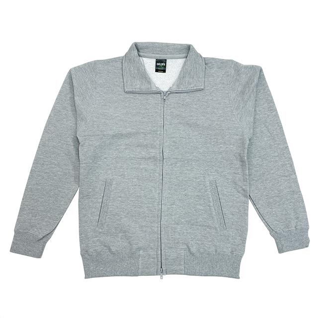 杢グレー｜レギュラーフルジップスウェット