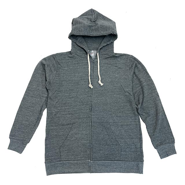 ミックスチャコール｜トライブレンドジップパーカー