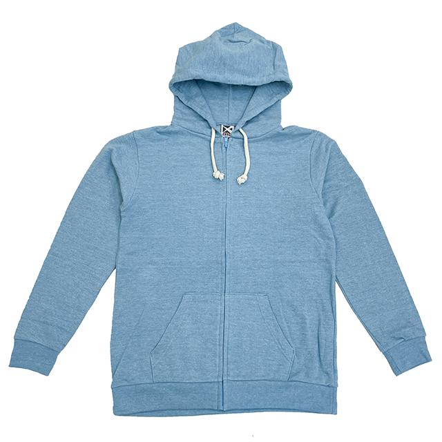 ミックスターコイズ｜トライブレンドジップパーカー