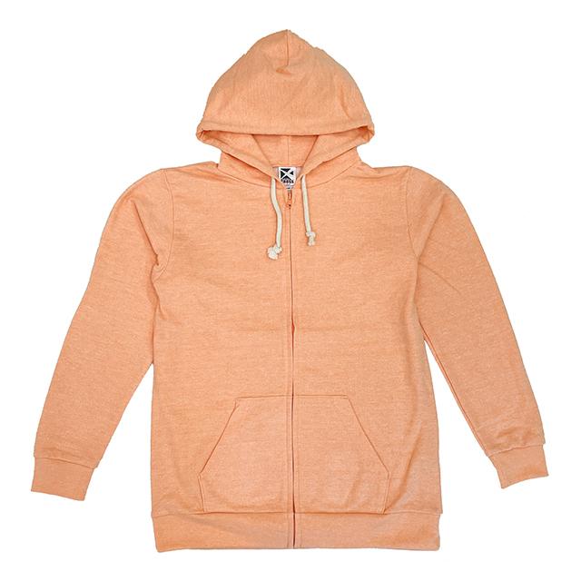 ミックスオレンジ｜トライブレンドジップパーカー