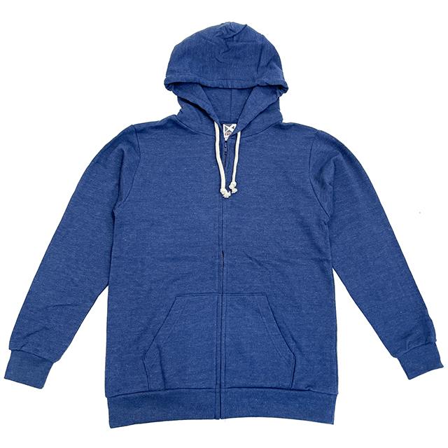 ミックスネイビー｜トライブレンドジップパーカー