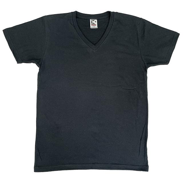 黒・ブラックのVネックTシャツを1枚からプリント作成【クラT