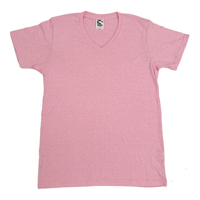 ミックスピンク｜ミックスVネックTシャツ