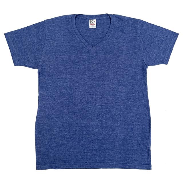 ミックスネイビー｜ミックスVネックTシャツ