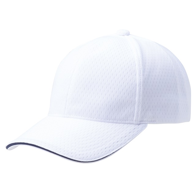 ホワイト／ネイビー｜ビビッド爽快キャップ