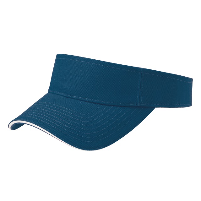 ネイビー/オフホワイト|カラフルラインバイザー