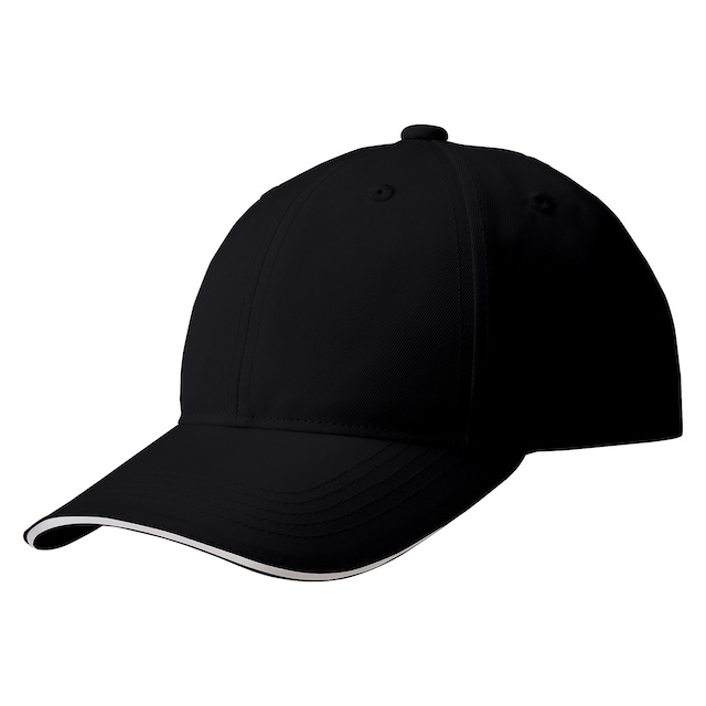 ブラック／オフホワイト｜クールラインキャップ