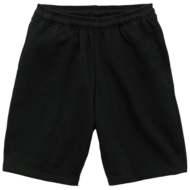 ブラック｜ふんわりスウェットハーフパンツ