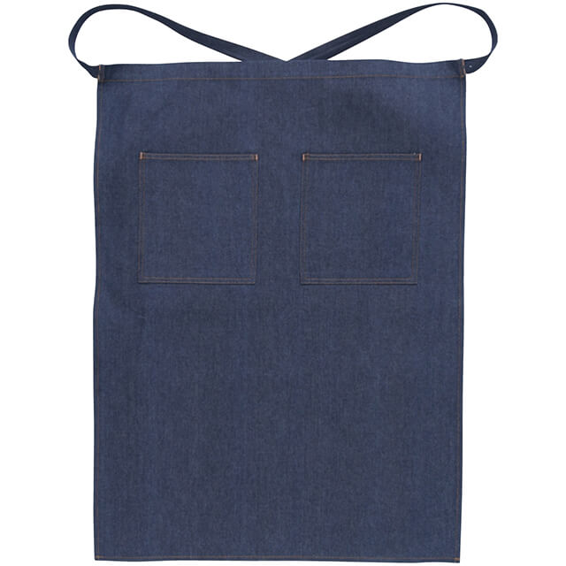 ブルー|タフなデニムエプロン(腰巻き)