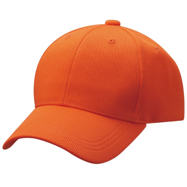 オレンジ｜快適メッシュキャップ