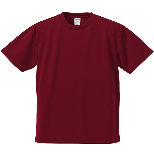 バーガンディ｜ソフトドライTシャツ