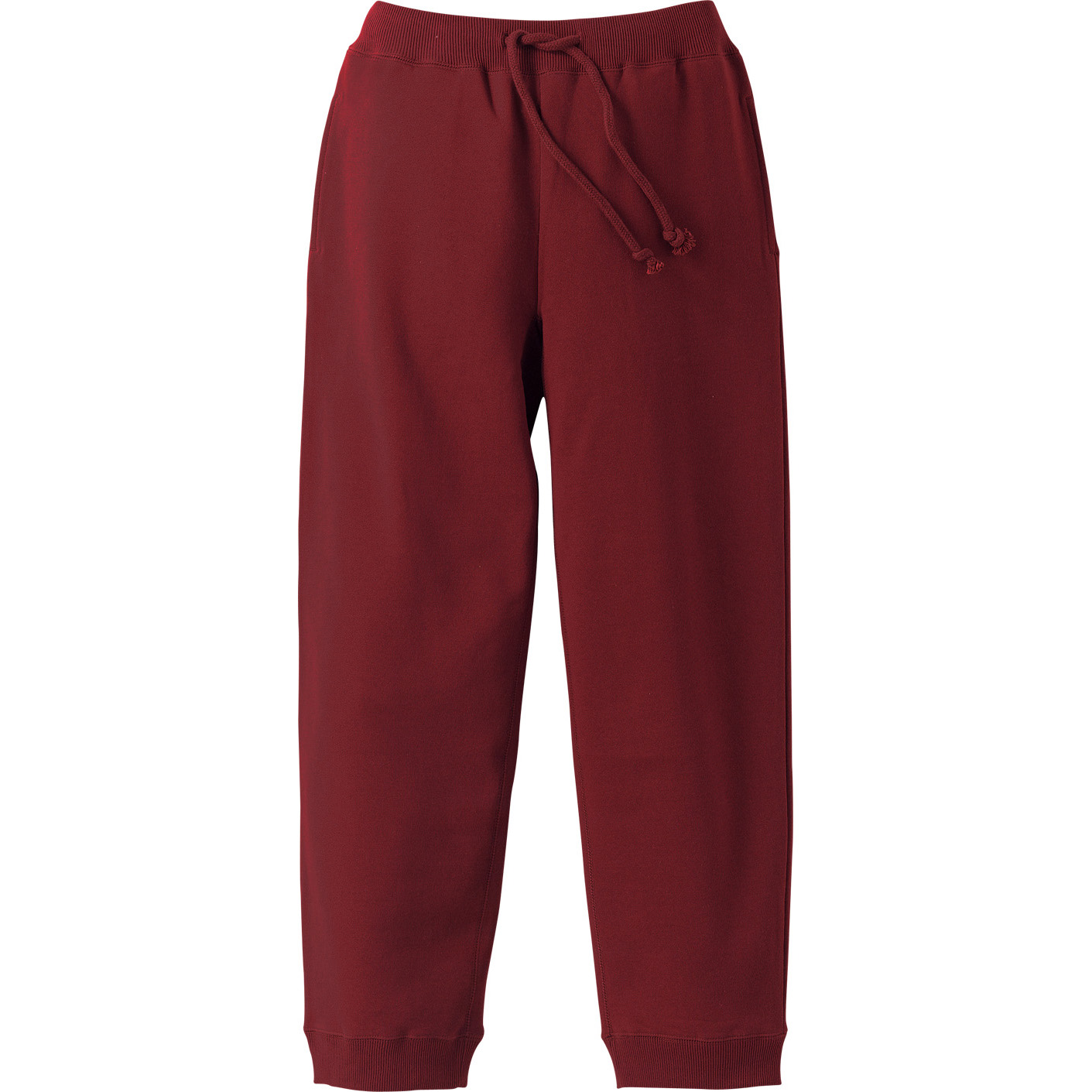 バーガンディ｜パイルスウェットパンツ