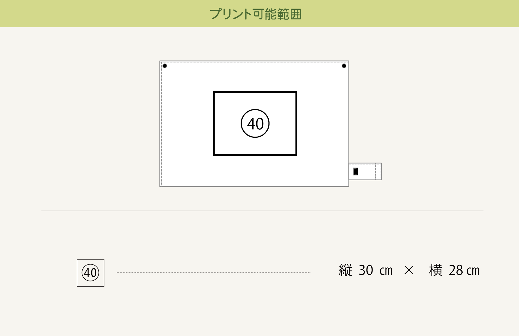 プリント可能範囲