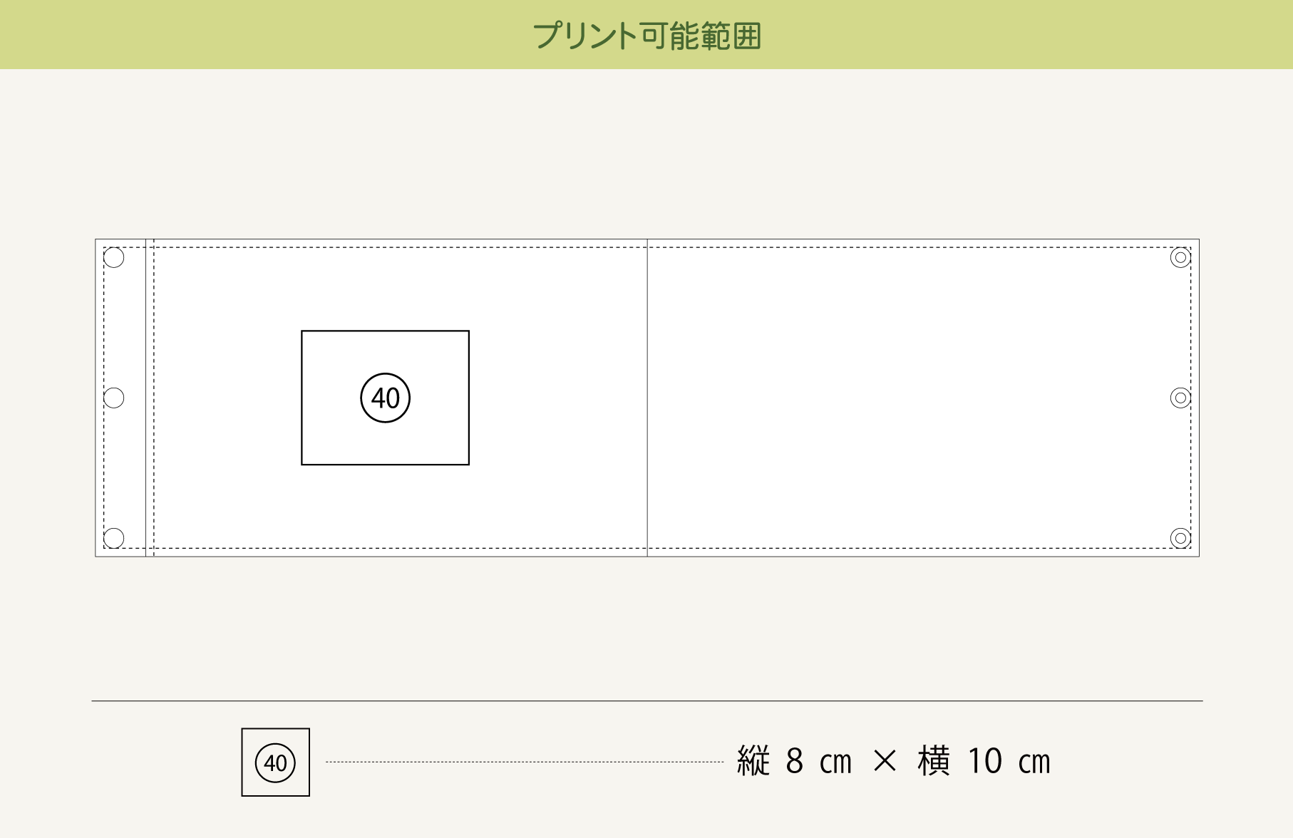 プリント可能範囲