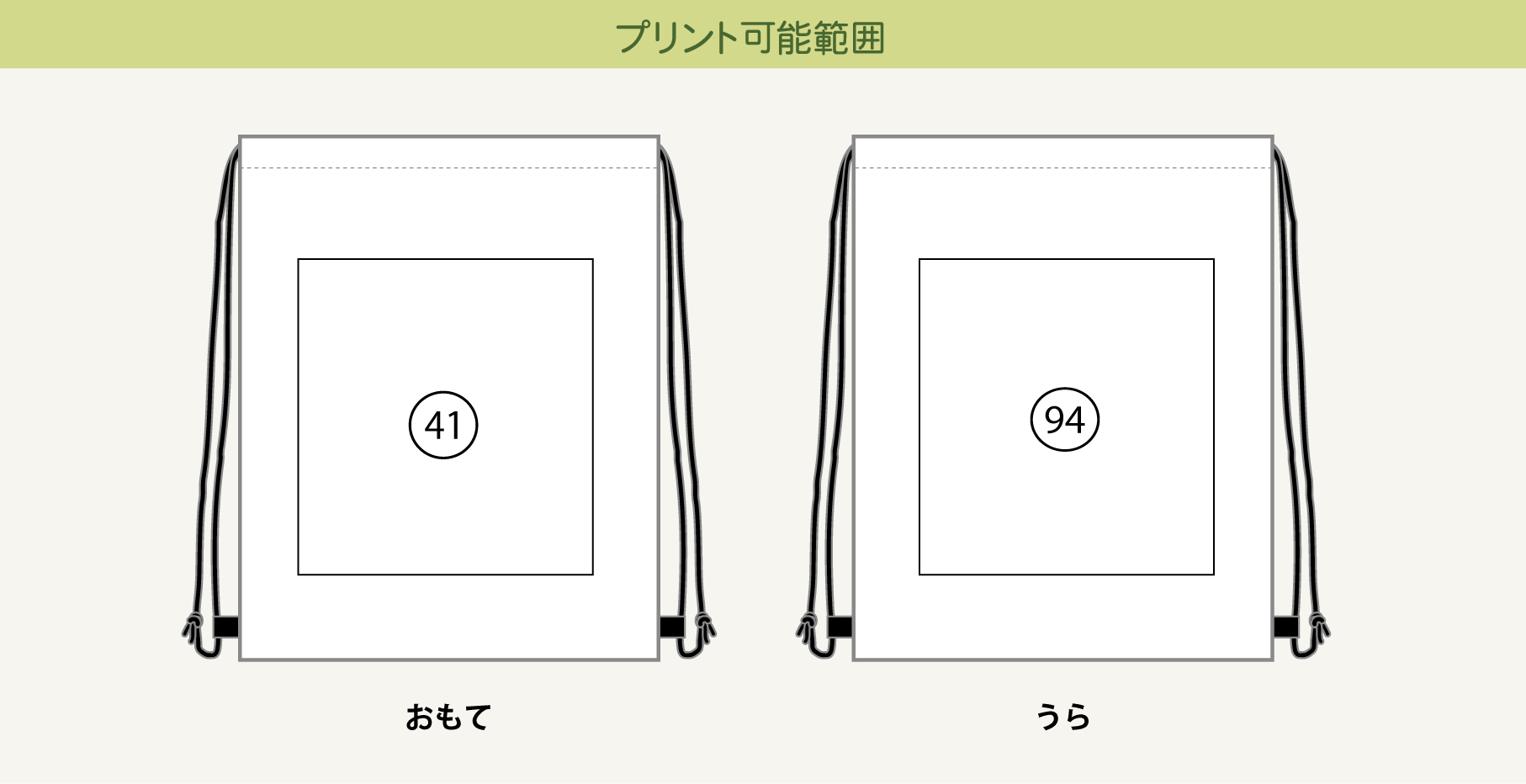 プリント可能範囲