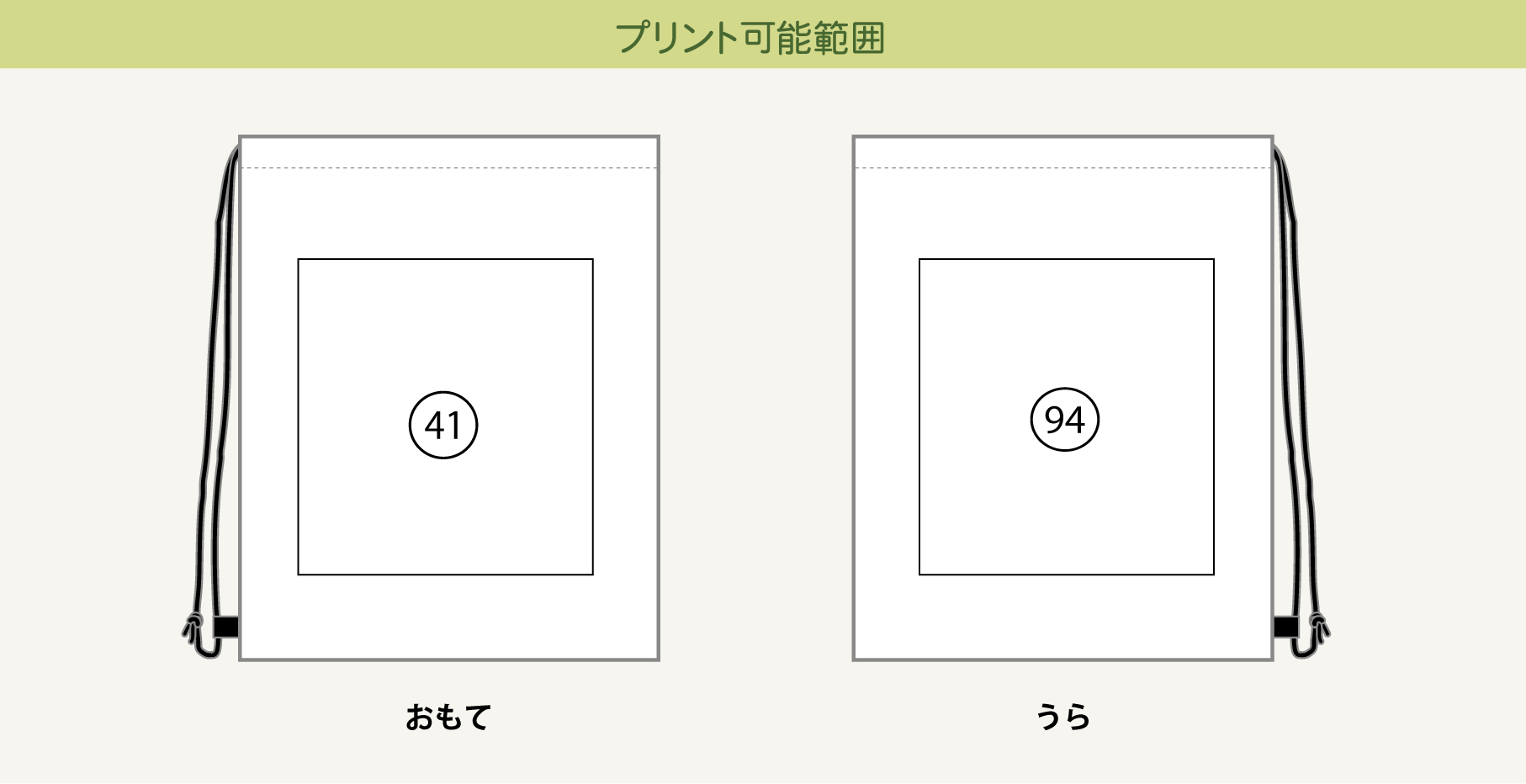 プリント可能範囲