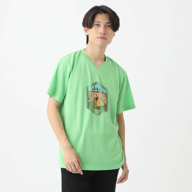 Tシャツ　プリントTシャツ　緑