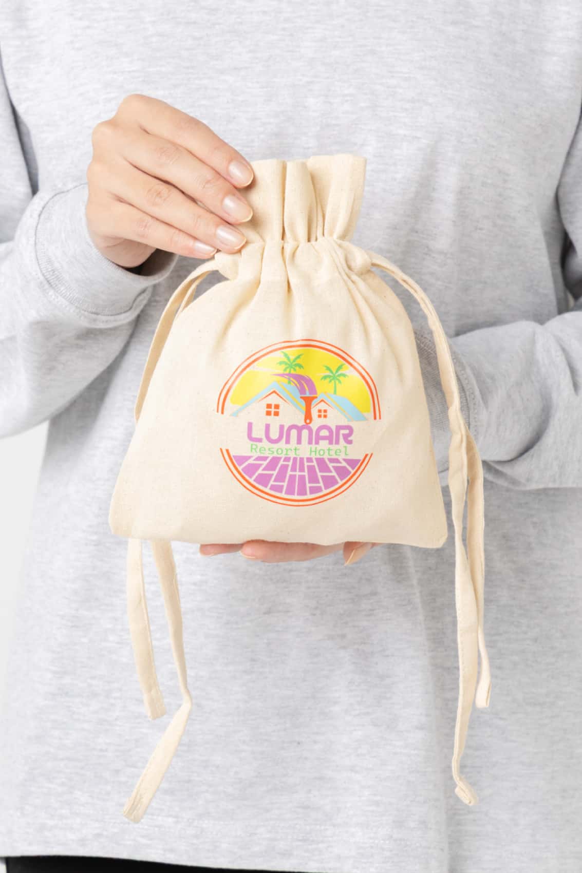 オーガニックコットン巾着（S）　